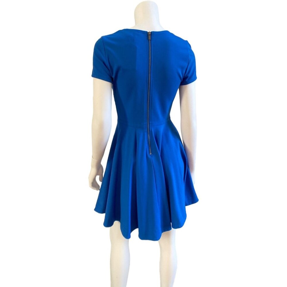Diane Von Furstenberg Ivana Blue Short Sleeve Fit & Flare Dress,  Size 6 - Picture 16 of 16